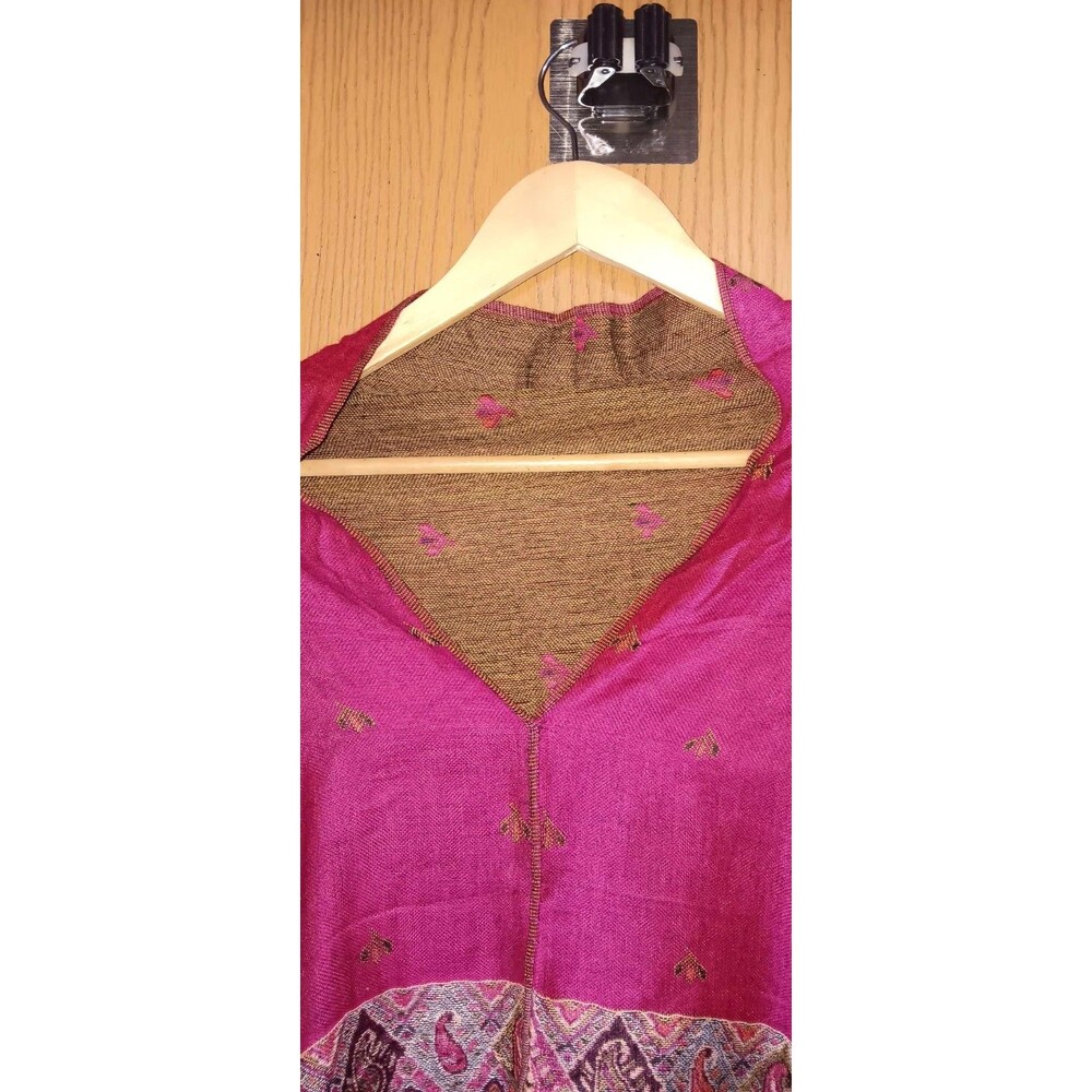 Beauty And The Bliss Wrap Cardigan Womens One Size Multicolor Pink Paisley... - Picture 4 of 7